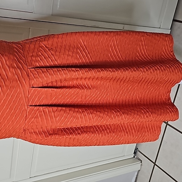 E focus Studio Orange Short Dress, Size 10 - Picture 2 of 4